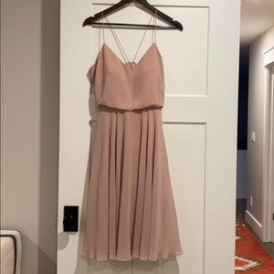 Jenny Yoo Chiffon Knee Length Dress 8